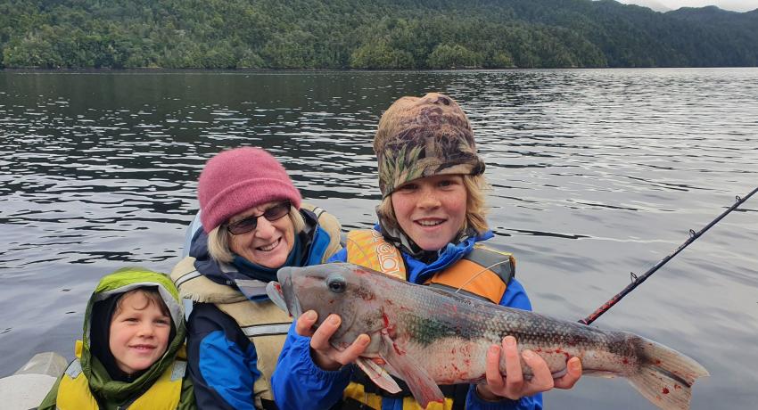 Family fishing